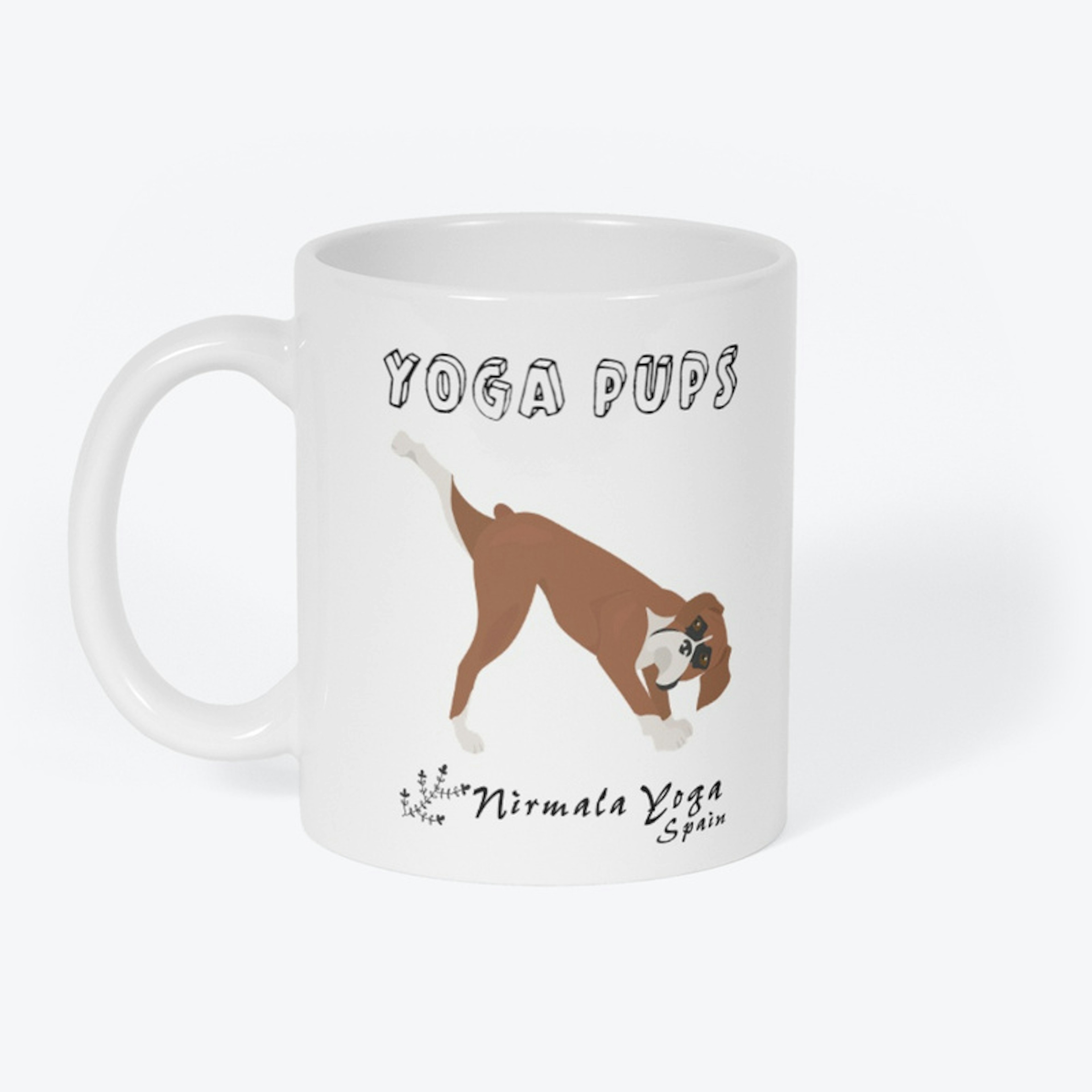 Boxer "Yoga Pups" Mug