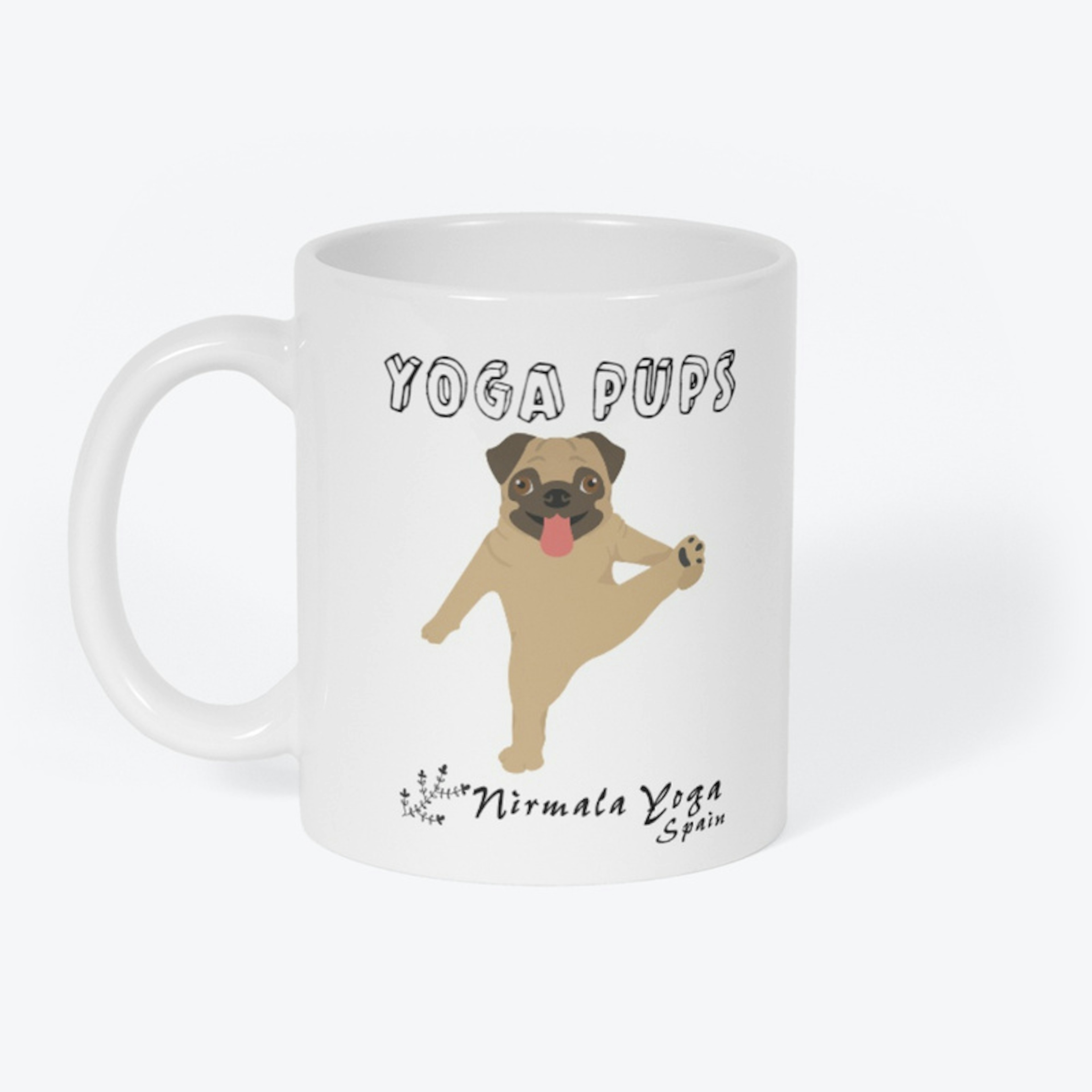 Pug "Yoga Pups" Mug