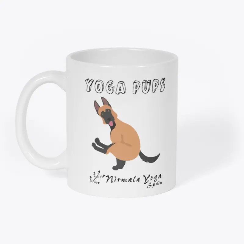 German Shepherd "Yoga Pups" Mug